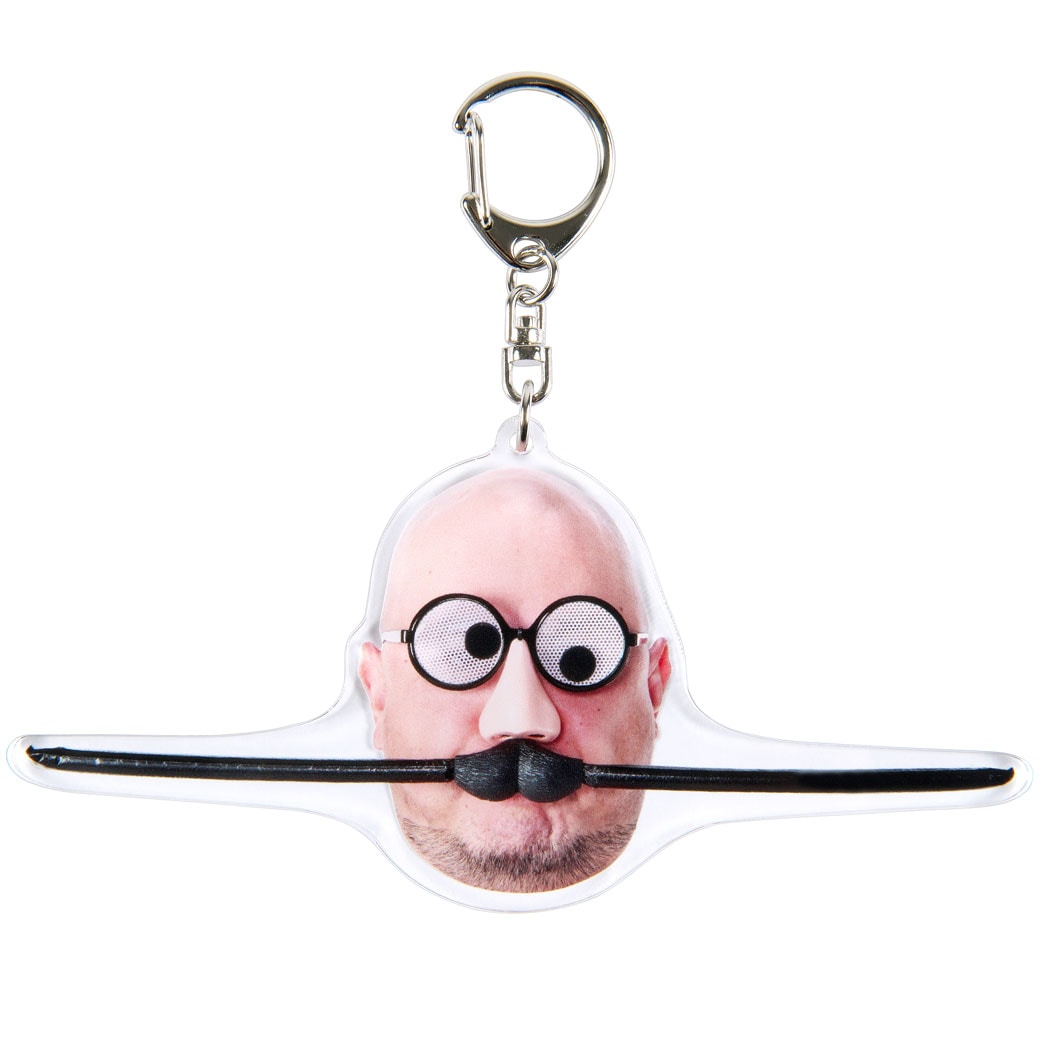 ハリウッドザコシショウ/ヒゲメガネ 顔アクリルキーホルダー｜墓場の