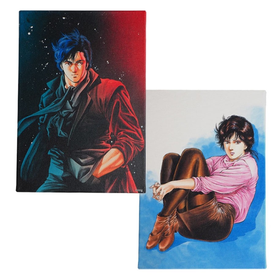 冴羽獠　セル画　シティーハンター CITY HUNTER　額縁付き シティーハンター（冴羽獠・槇村香・野上冴子）」原画付きセル画