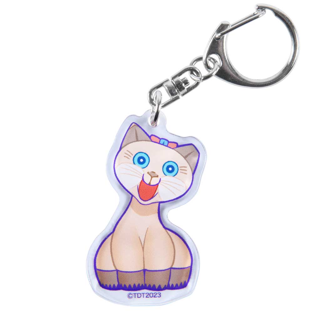都市伝説展/猫 デフォルメイラストアクリルキーホルダー｜墓場の画廊
