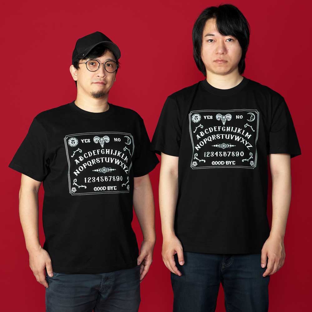 都市伝説展/ウィジャボードTシャツ/ブラック｜墓場の画廊ONLINE