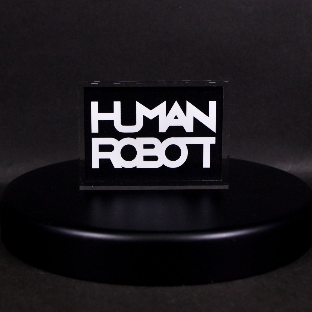 HUMAN ROBOT/ロゴアクリルブロック｜墓場の画廊ONLINE STORE