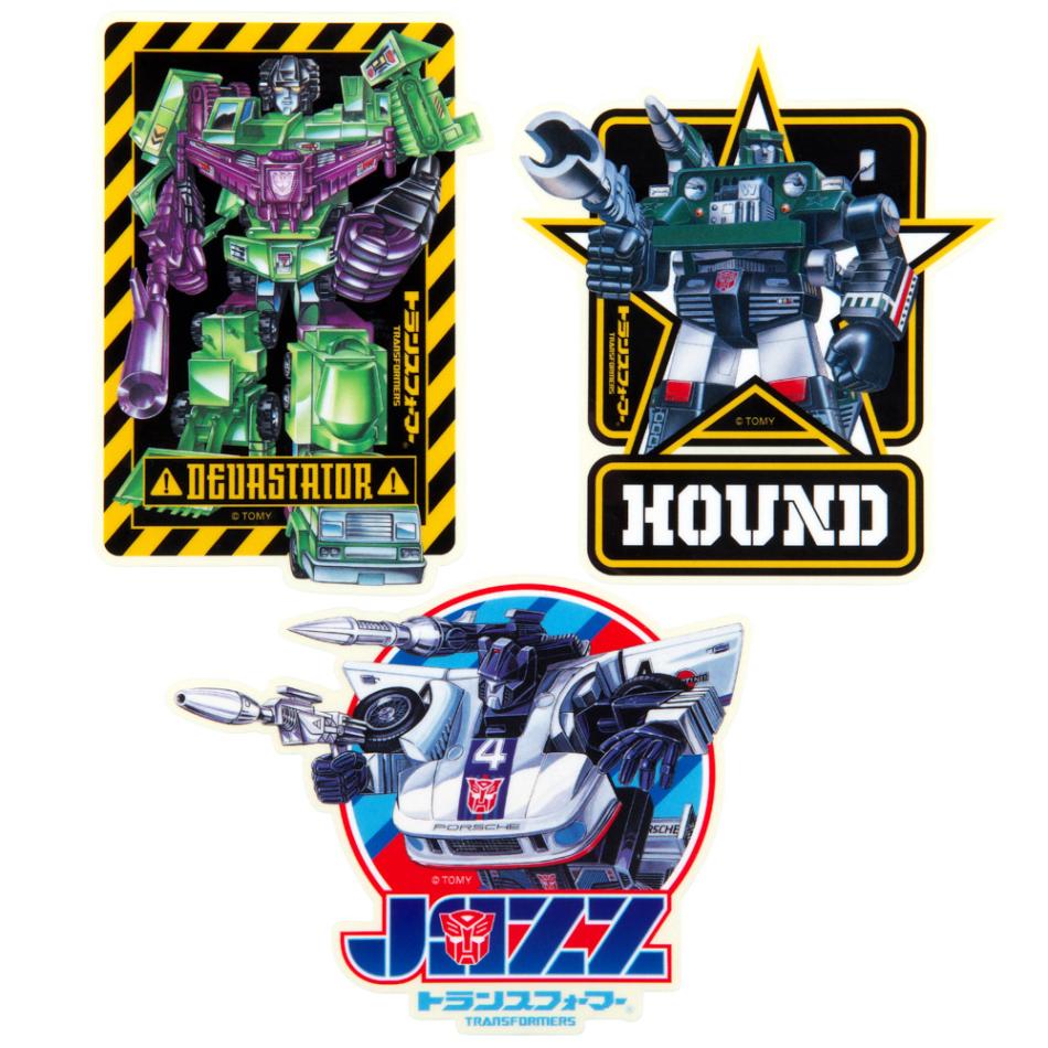 トランスフォーマー/耐水ステッカー3枚セット（トランスフォーマーG1