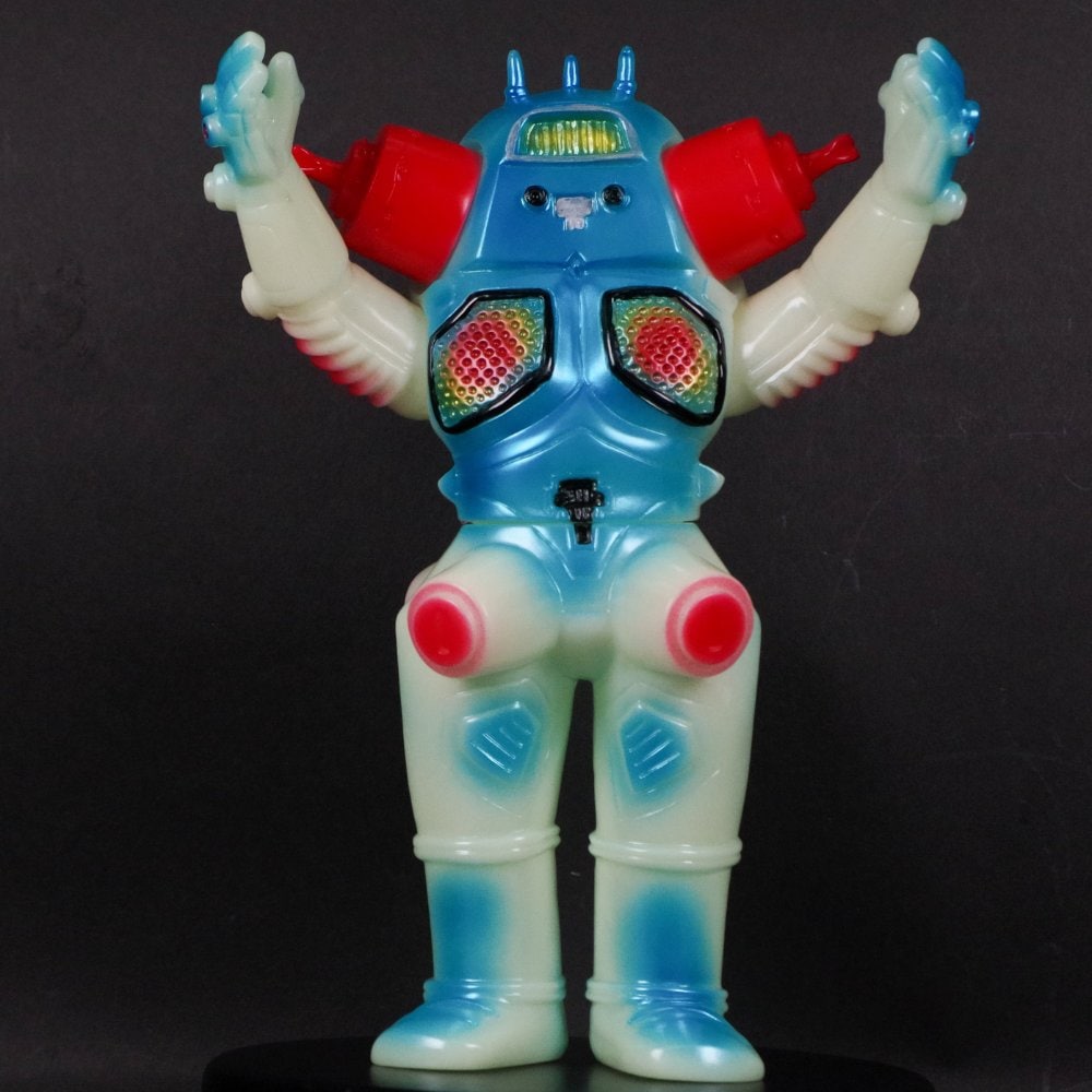 ソフビ/ブルマァク BULLMARK/ウルトラセブン/キングジョー/蓄光ブルー