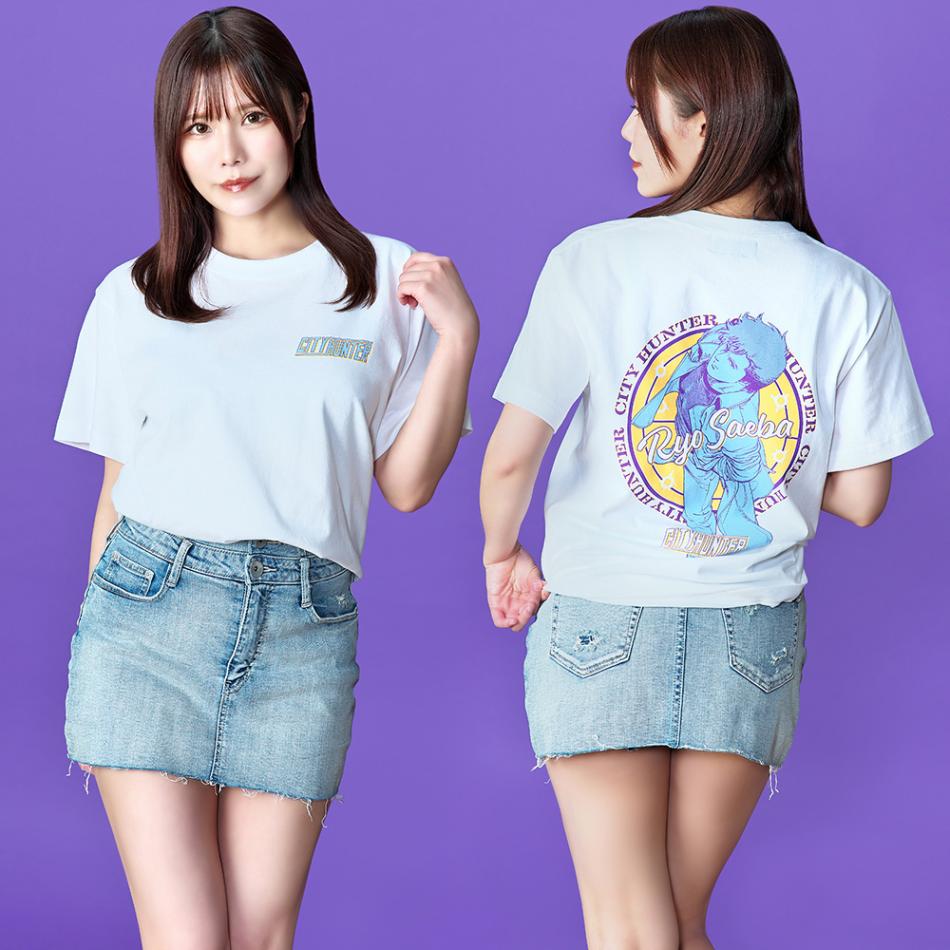 シティーハンター/Ryo Saeba Tシャツ/ホワイト/ホワイト｜墓場の
