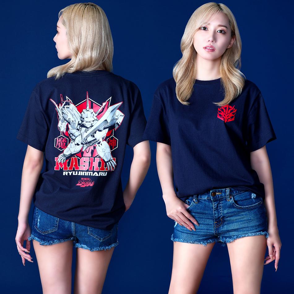 魔神創造伝ワタル/創造伝 龍神丸 Tシャツ/ネイビー｜墓場の画廊ONLINE