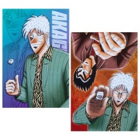 アカギ展 赤木しげる ブラインドコマステッカー 全16種 コンプリート 天・アカギ/ブラインドコマステッカー全12種(単品販売)｜墓場の