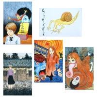 伊藤潤二 直筆サイン入り複製原画「富江②」（カラー）｜墓場の画廊