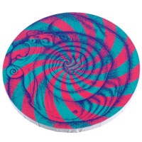 伊藤潤二/うずまき 円形アートボード/グレー｜墓場の画廊ONLINE STORE