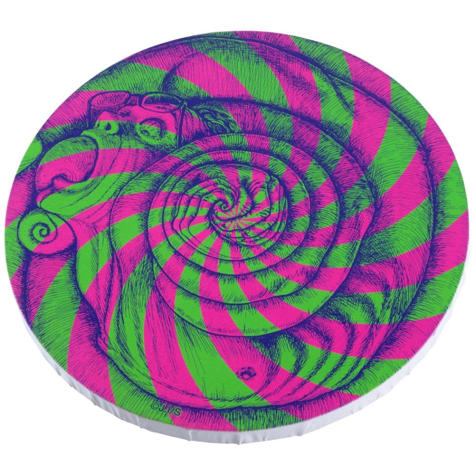 伊藤潤二/うずまき 円形アートボード/グリーン｜墓場の画廊ONLINE STORE