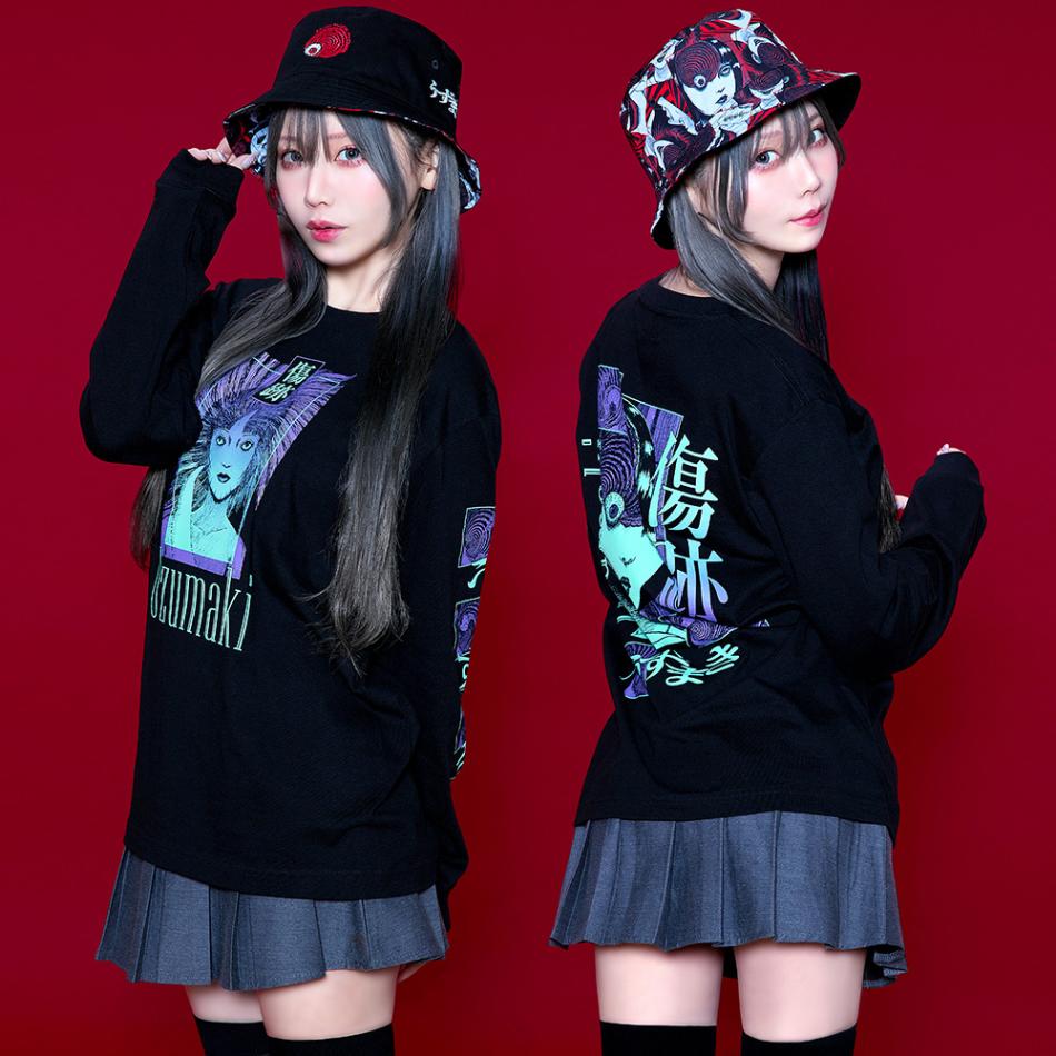 伊藤潤二/うずまきリバーシブルバケットハット｜墓場の画廊ONLINE STORE