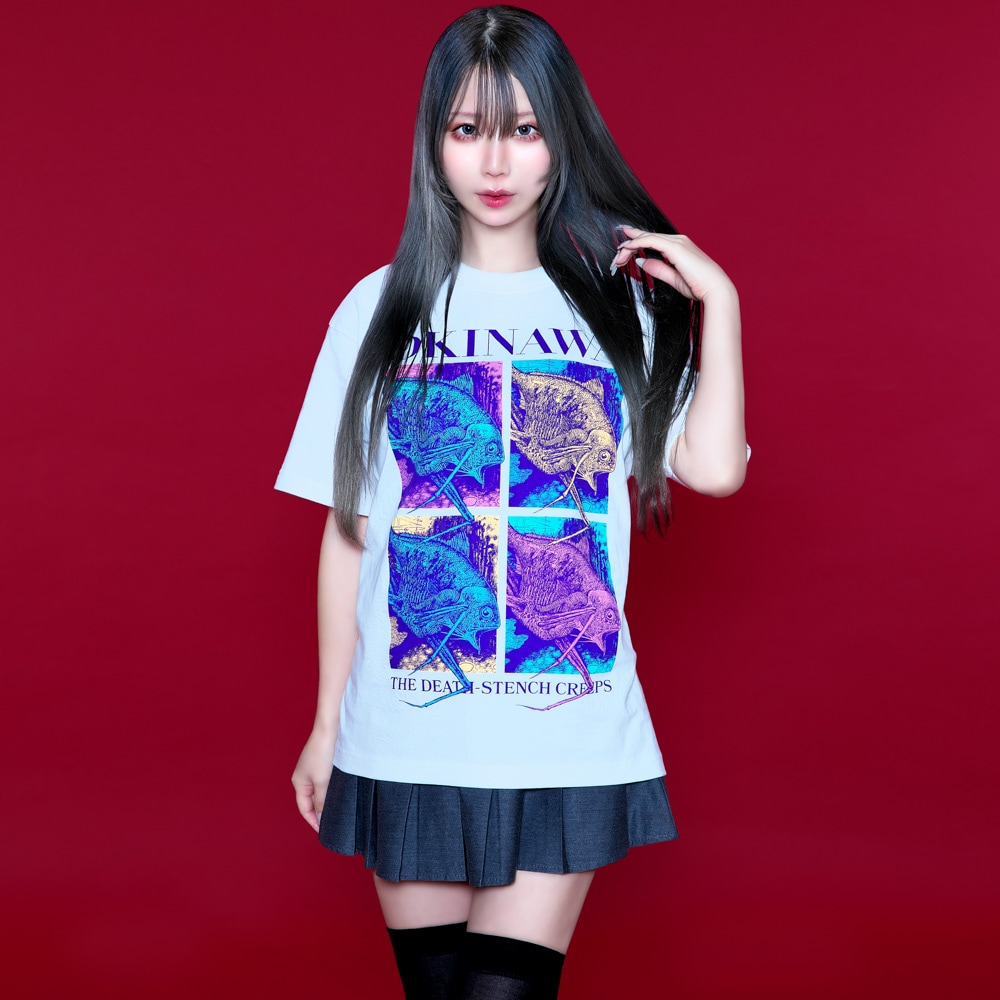 伊藤様用 伊藤潤二/OKINAWA Tシャツ/ホワイト｜墓場の画廊ONLINE STORE