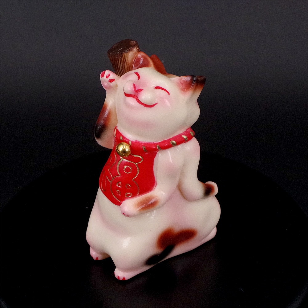 ソフビ/Studio LILLI/追い出し猫/三毛猫鳶色｜墓場の画廊ONLINE STORE