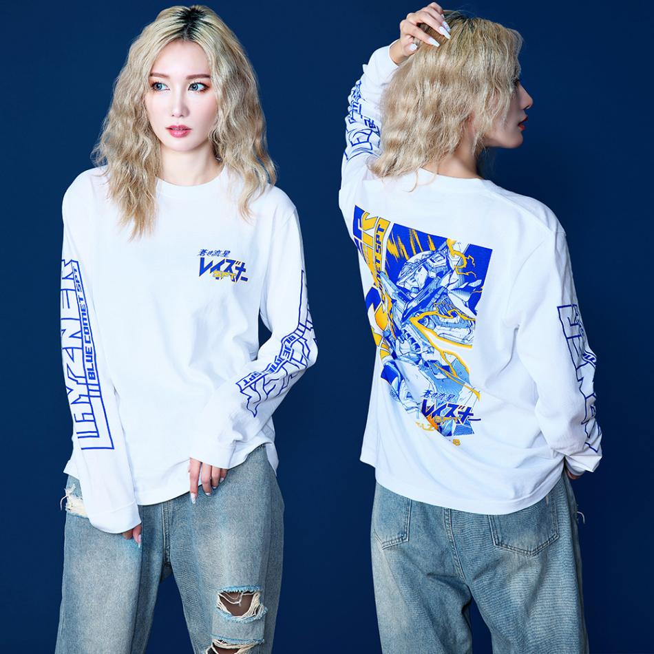 蒼き流星SPTレイズナー/ロングスリーブTシャツ/ホワイト｜墓場の画廊