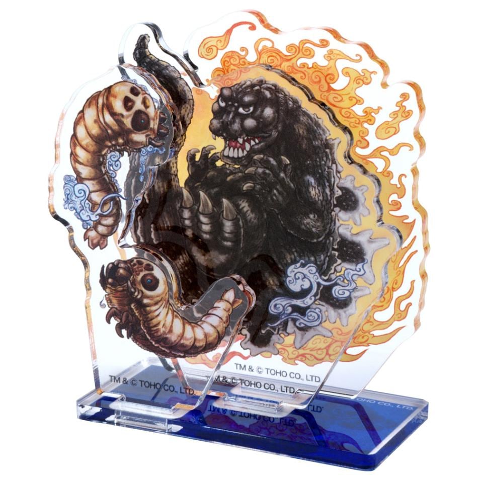 モスラ/ゴジラ&幼虫モスラ アクリルスタンド｜墓場の画廊ONLINE STORE