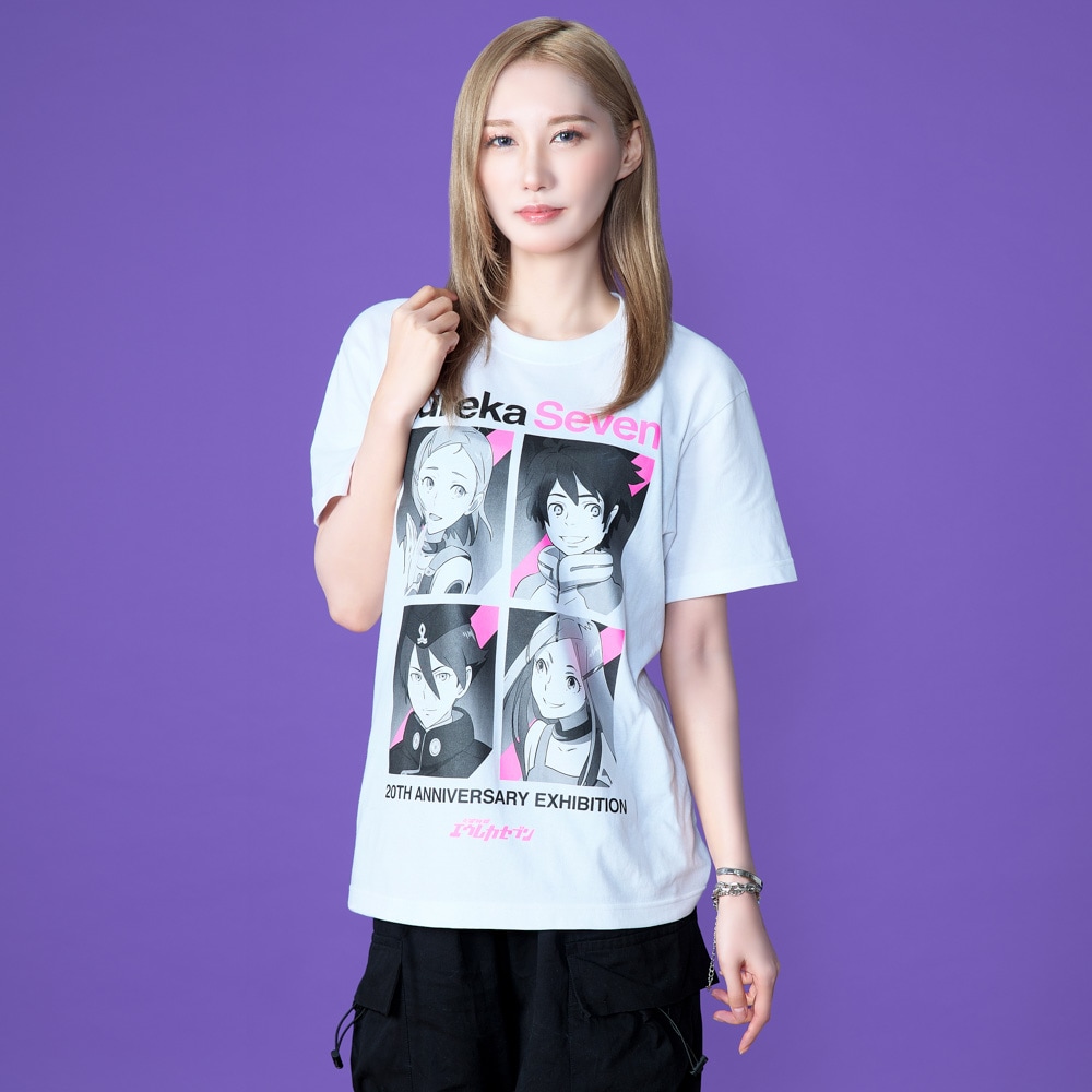 エウレカセブン/20周年記念展 Tシャツ/ホワイト｜墓場の画廊ONLINE STORE