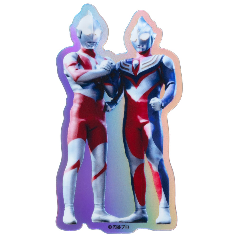 ウルトラマンティガ ＆ ウルトラマン ダイカットホログラムステッカー