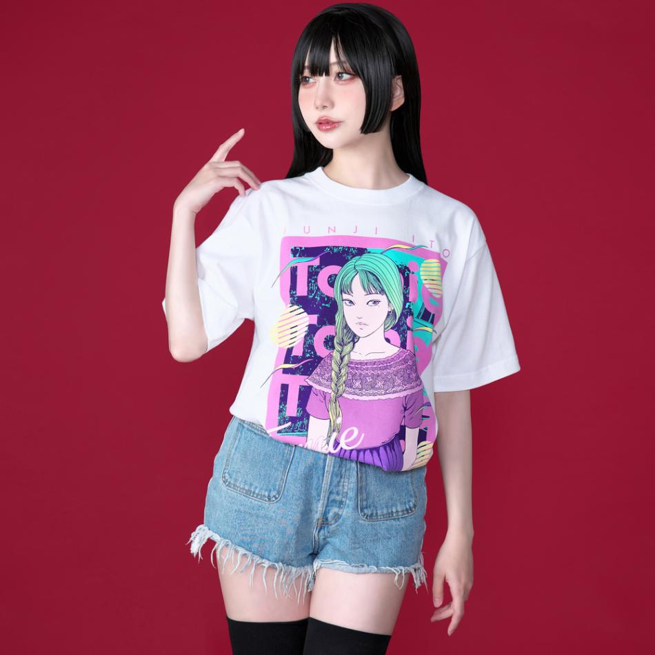 伊藤潤二/養女 Tシャツ/ホワイト｜墓場の画廊ONLINE STORE
