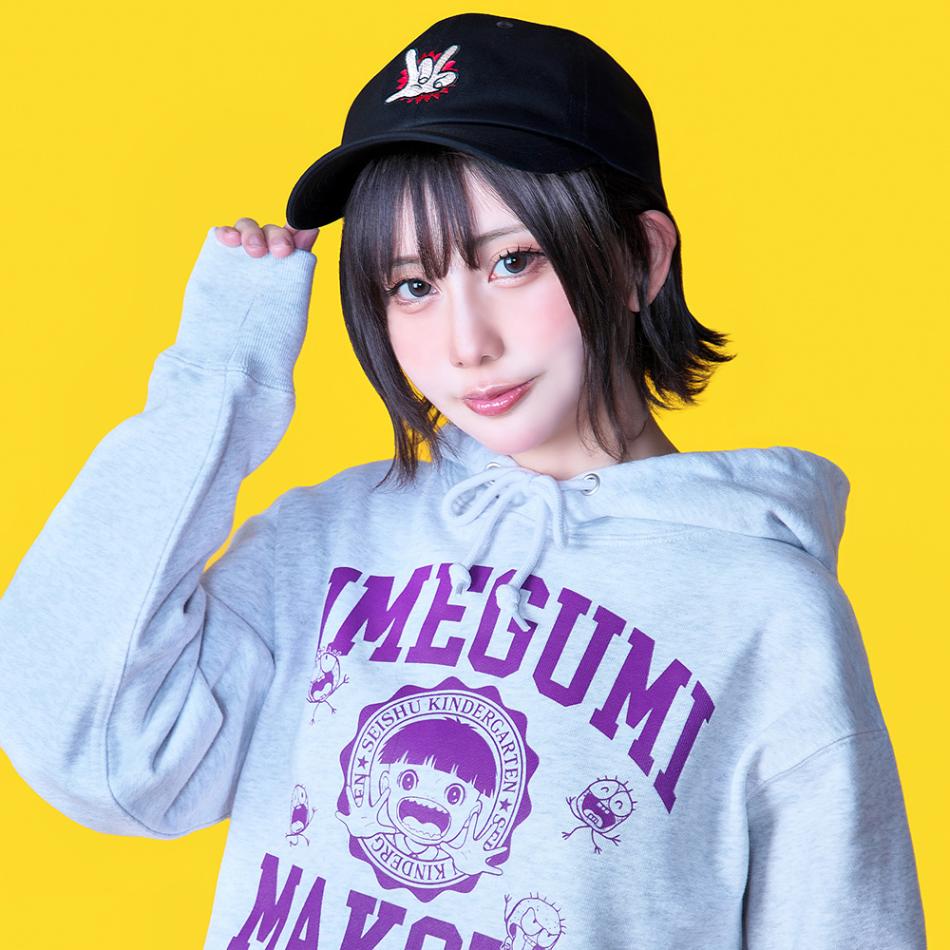 まことちゃん/GUWASHI キャップ/ブラック｜墓場の画廊ONLINE STORE