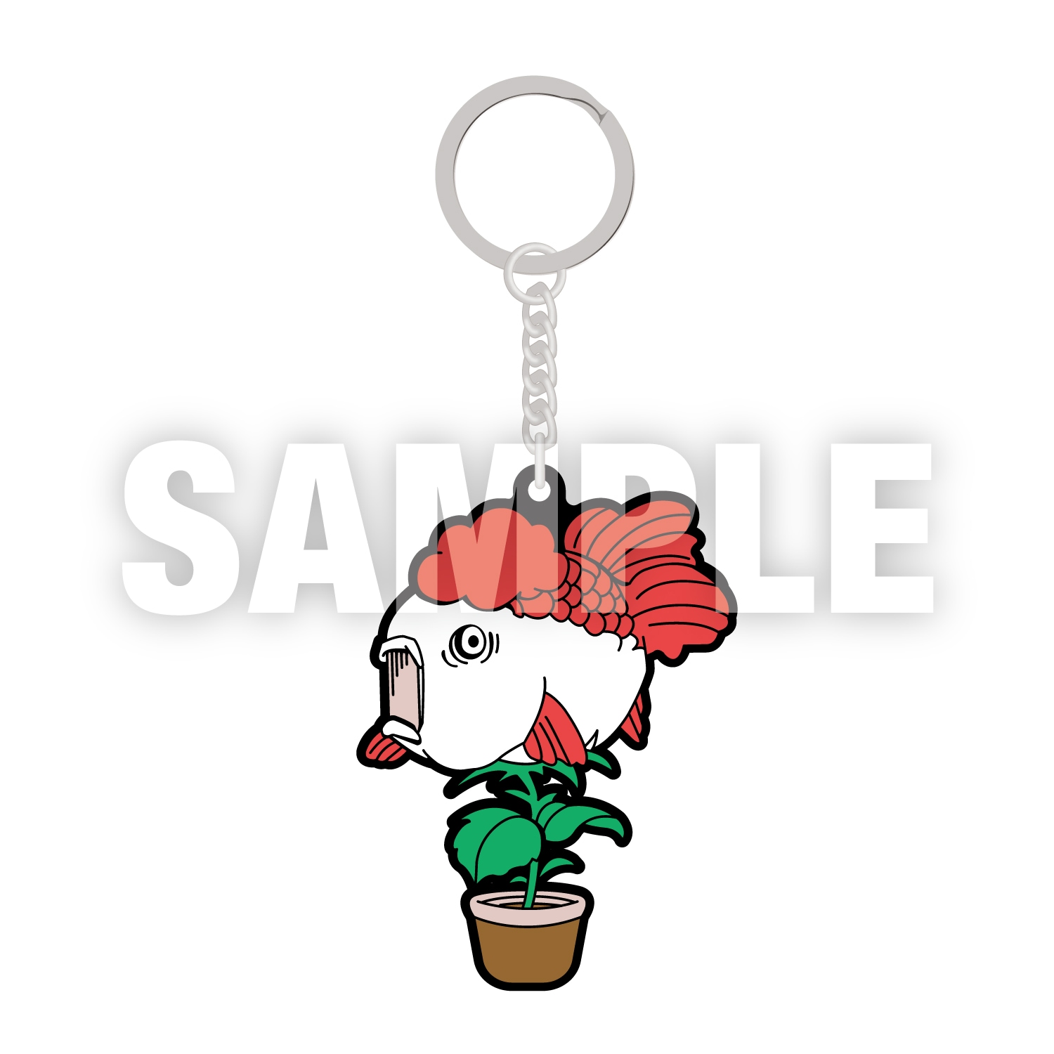 鬼灯の冷徹/金魚草 ラバーキーホルダー｜墓場の画廊ONLINE STORE