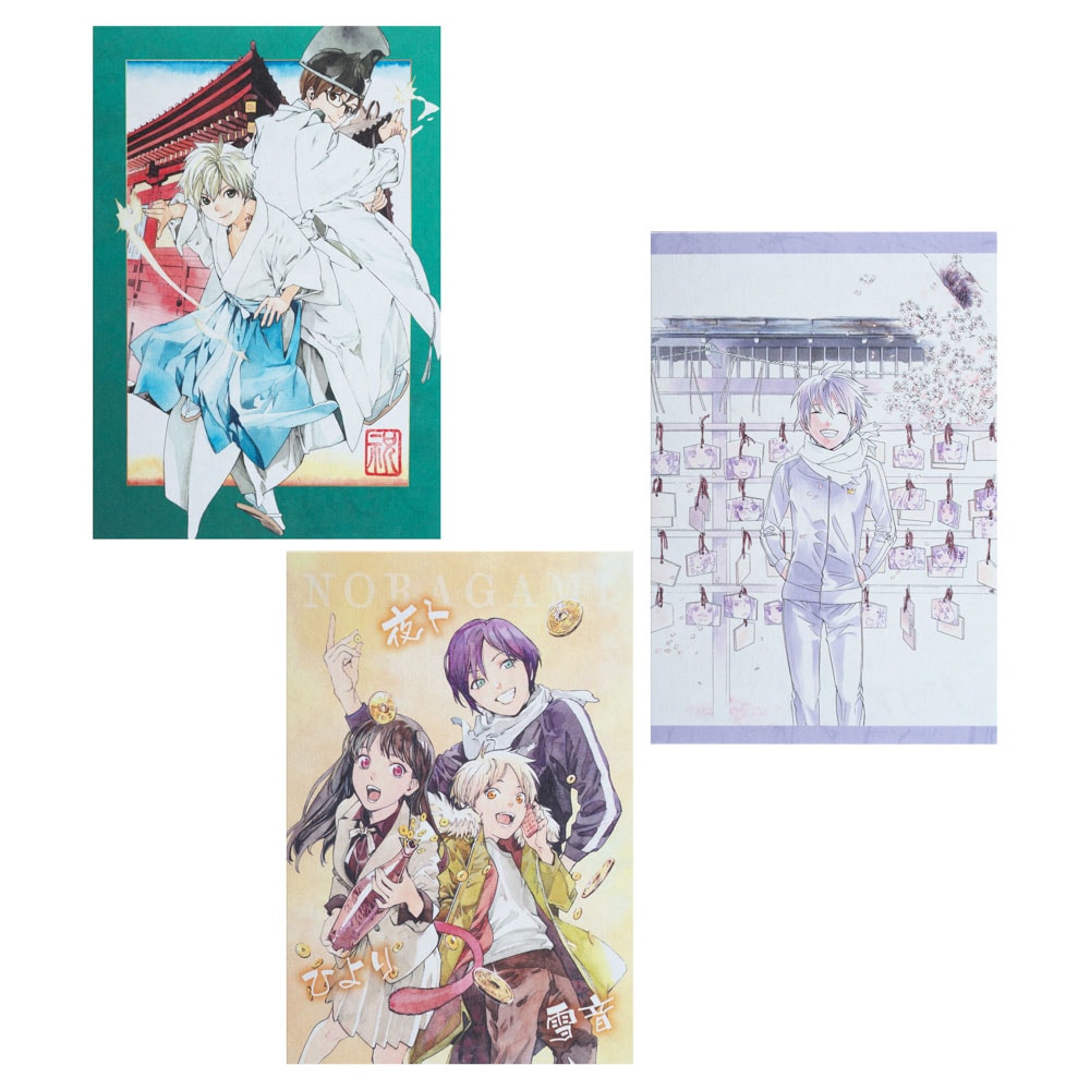 ノラガミ/和紙風ポストカード3枚セット｜墓場の画廊ONLINE STORE