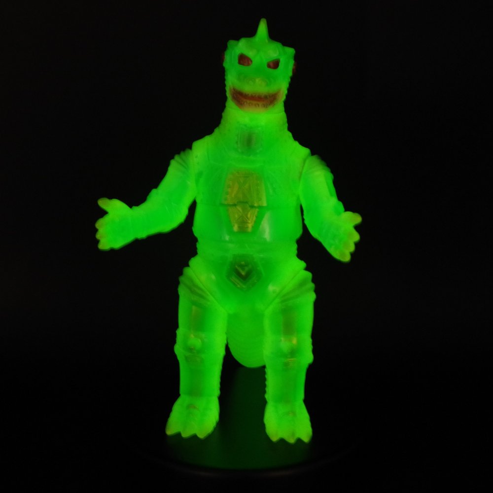 【新品未開封】　ブルマァク メカゴジラ 蓄光 グリーン ソフビ 墓場の画廊 新品未開封】 ブルマァク メカゴジラ 蓄光 グリーン ソフビ 墓場の画廊