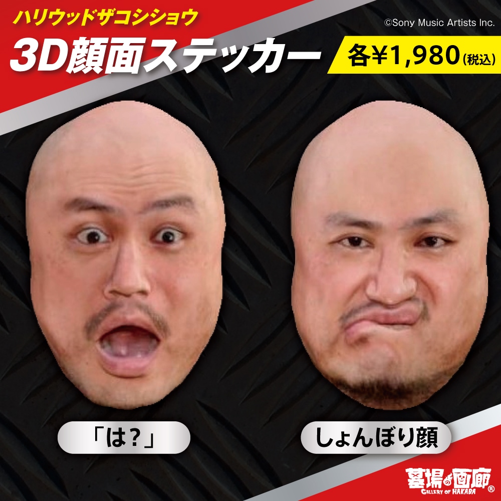 ハリウッドザコシショウ/3D顔面ステッカー/ハリウッド