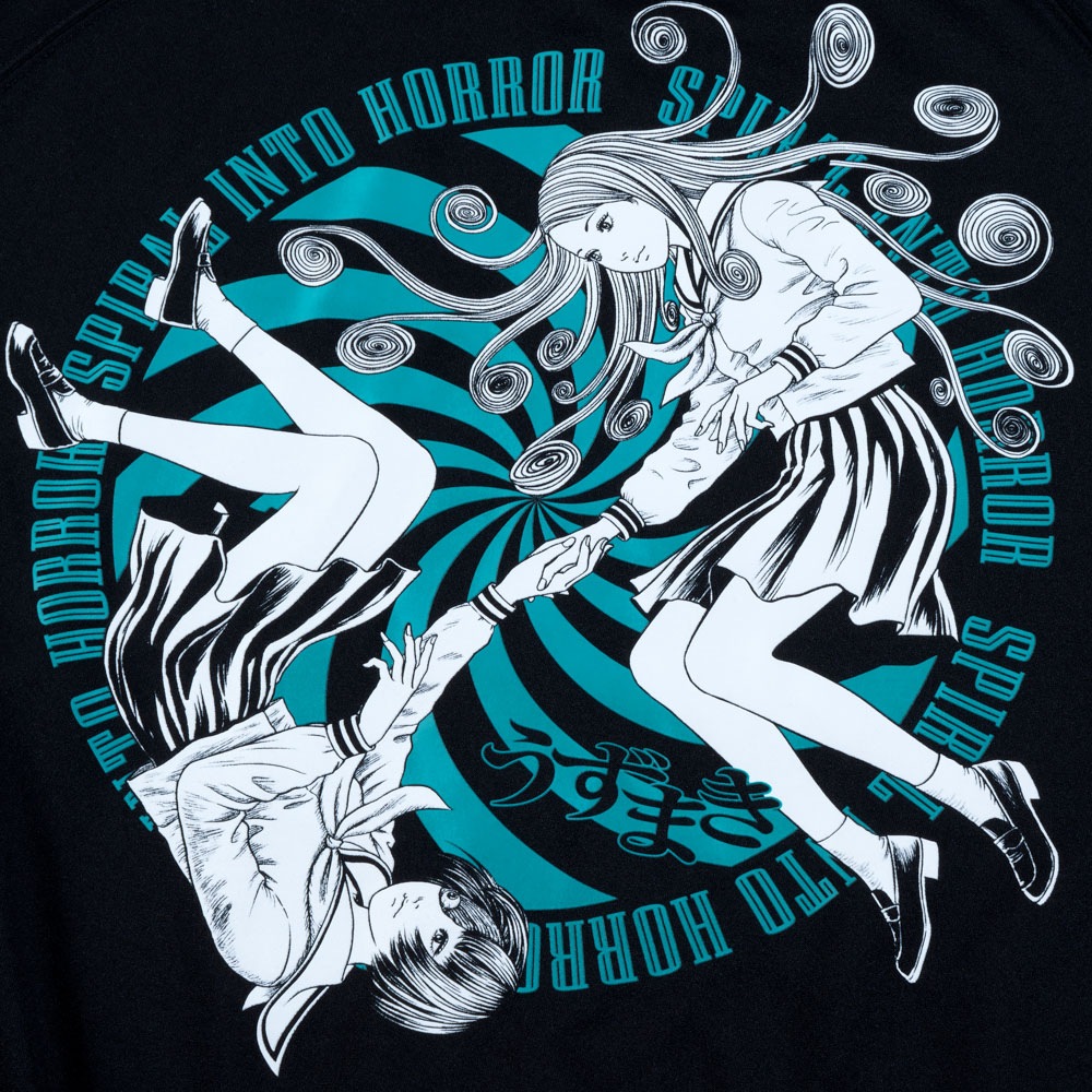 伊藤潤二/うずまき ジャージ/ブラック｜墓場の画廊ONLINE STORE