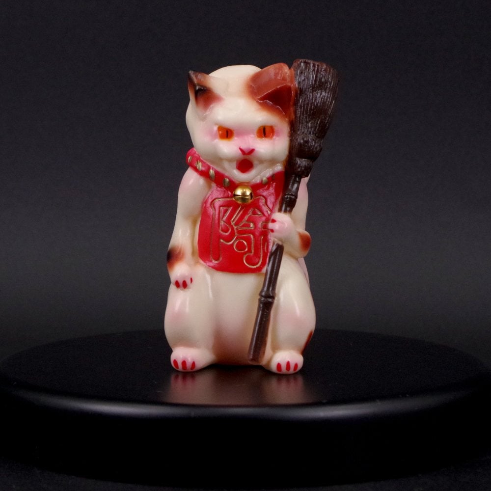 ソフビ/Studio LILLI/追い出し猫/三毛猫鳶色｜墓場の画廊ONLINE STORE