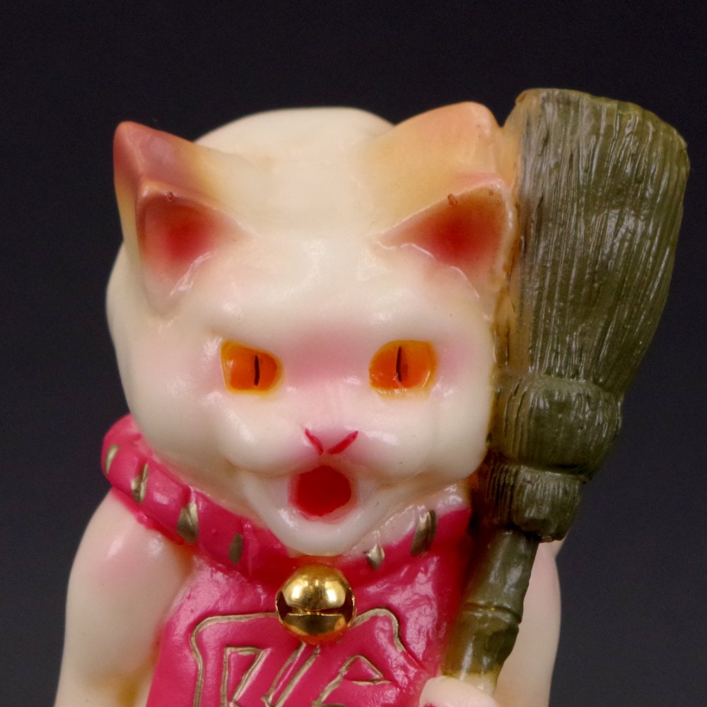 ソフビ　墓場の画廊　追い出し猫 1月10日(土)11時より販売開始】【Studio LILLI】追い出し猫 三毛猫鳶色