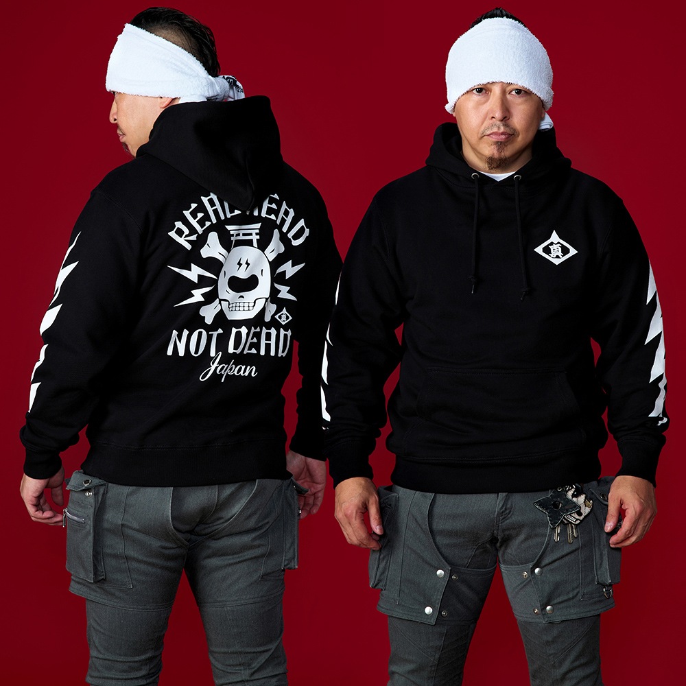 リアルヘッド/プルオーバーパーカー/ブラック｜墓場の画廊ONLINE STORE