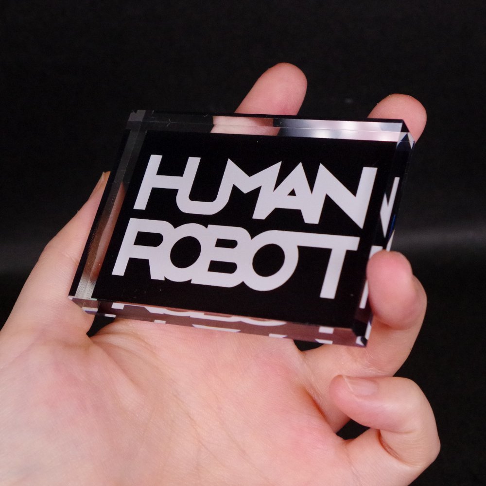 HUMAN ROBOT/ロゴアクリルブロック｜墓場の画廊ONLINE STORE