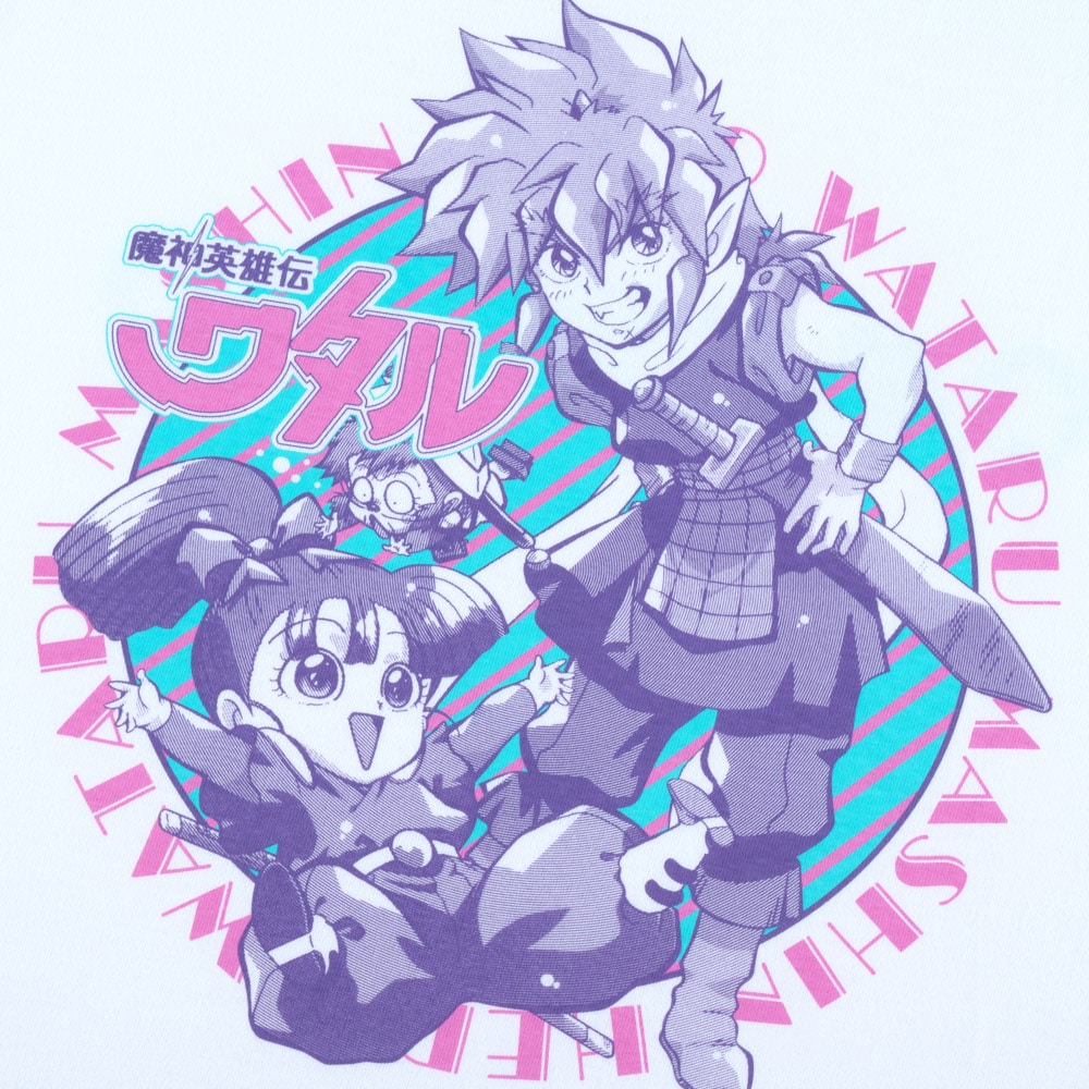 魔神英雄伝ワタル/虎王&ヒミコ Tシャツ/ホワイト｜墓場の画廊ONLINE STORE