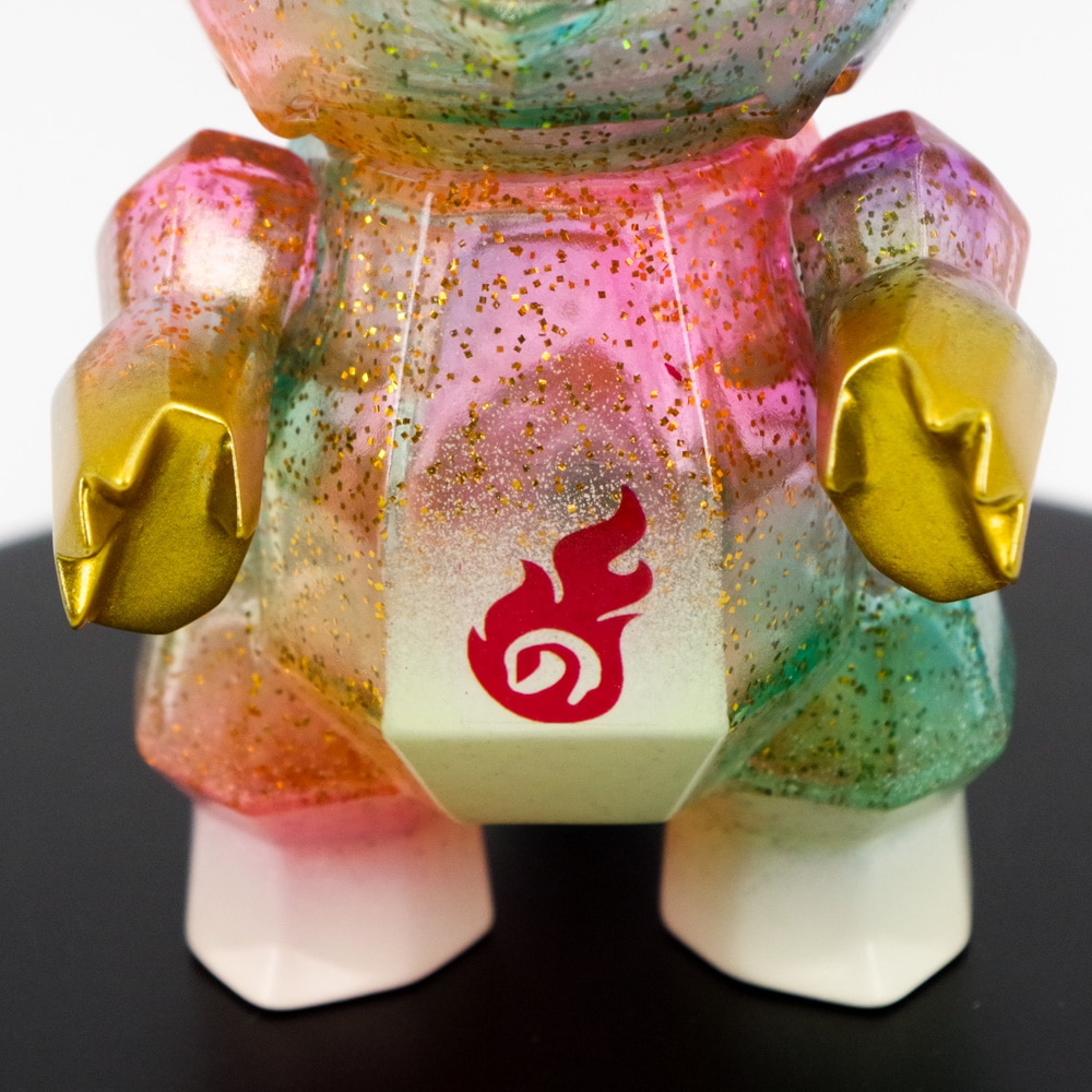 ソフビ/nekorat/ドラポリゴン(墓場のクリアレインボーVer.)｜墓場の