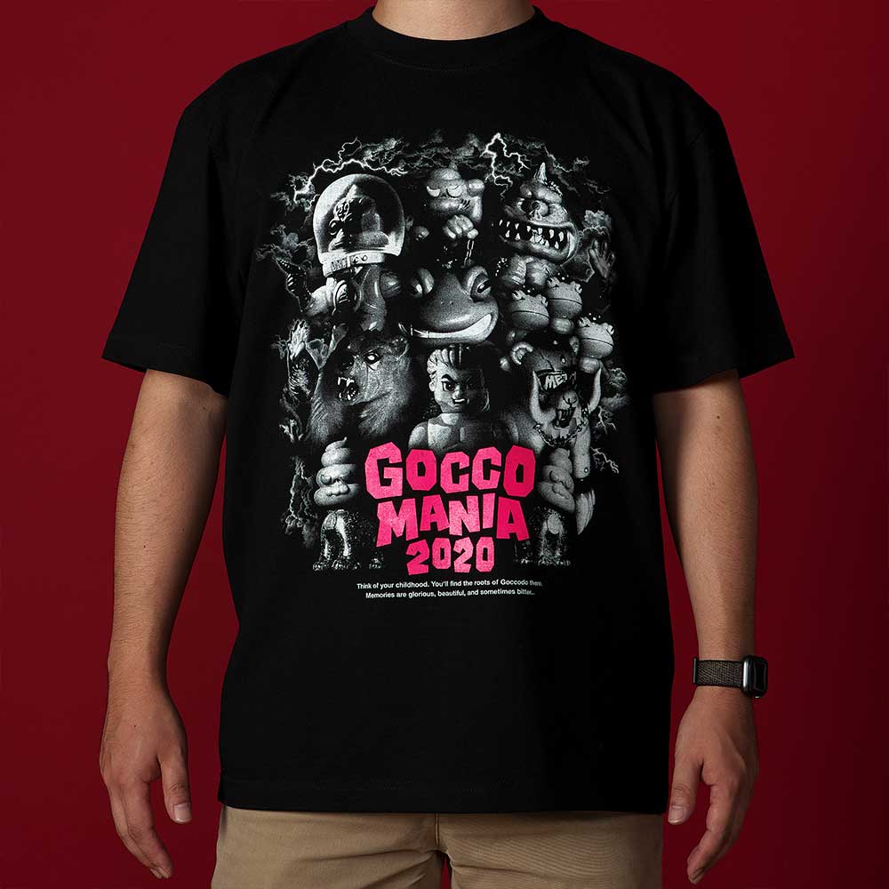 ゴッコ堂/GOCCO MANIA2020Tシャツ/ブラック