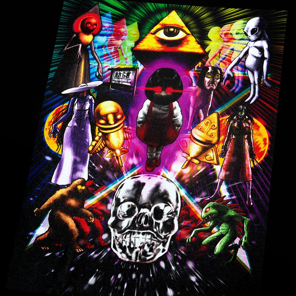 都市伝説展/2024キービジュアルTシャツ/ブラック｜墓場の画廊