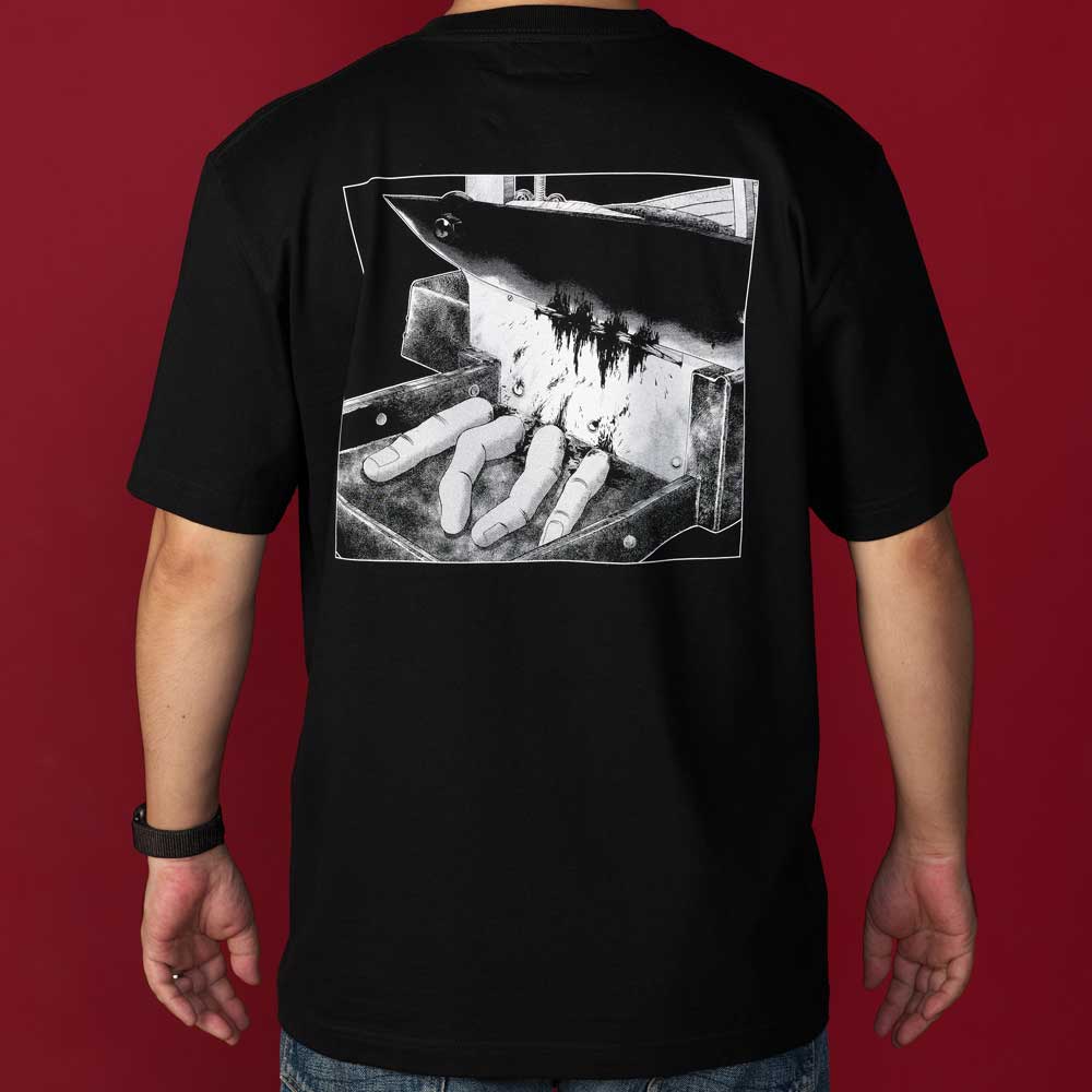 カイジシリーズ/俺は指をかけるっTシャツ/ブラック M 賭博黙示録カイジ/俺は指をかけるっTシャツ/ブラック｜墓場の