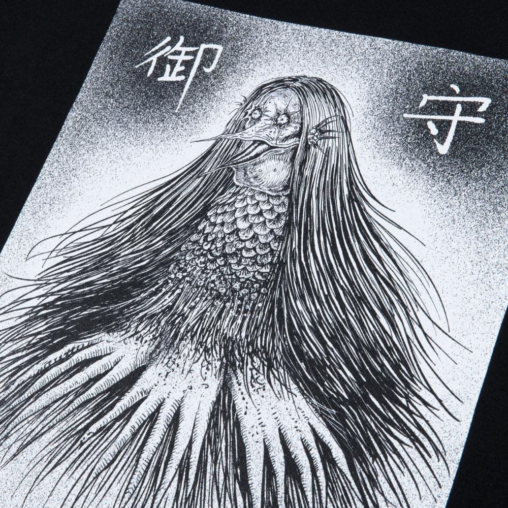 伊藤潤二×稲川淳二（恐怖の朗読会）/アマビエTシャツ（妖怪アマビエ 御  