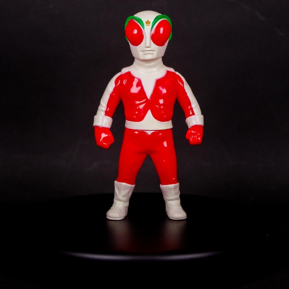 No.1933] ソフビ人形 フィギュア ファイヤーマン 1体 面取れ 当時物