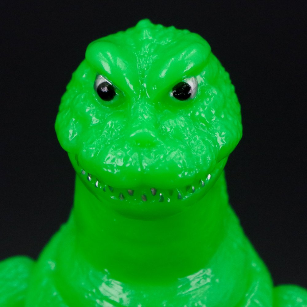 サンガッツ本舗 怪獣総進撃シリーズA 蛍光カラー ゴジラ/ラドン/マンダ&バラン ソフビ/サンガッツ本舗/怪獣総進撃シリーズA/蛍光カラー｜墓場の画廊