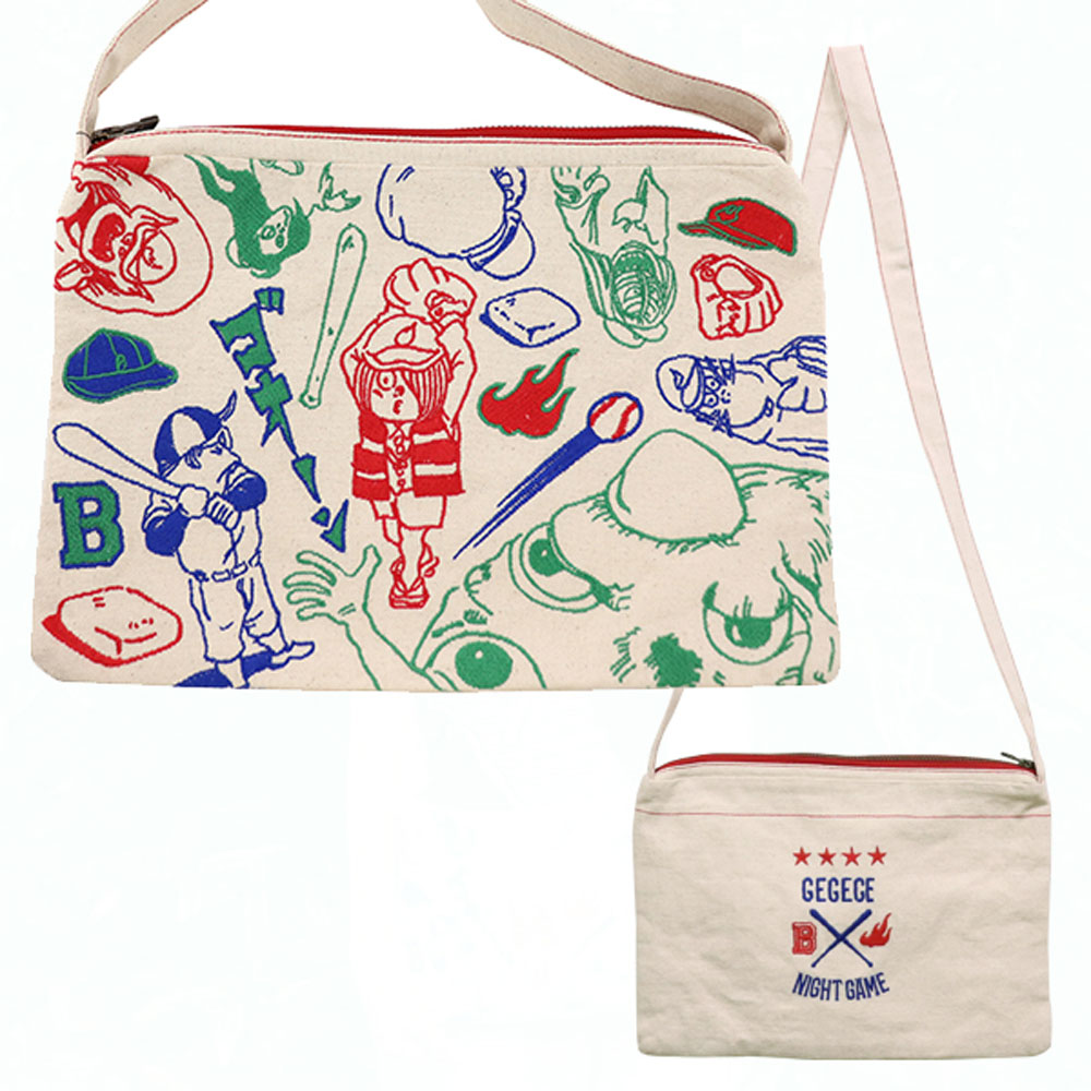 ゲゲゲの鬼太郎/ゲゲゲの鬼太郎刺繍サコッシュ｜墓場の画廊ONLINE STORE