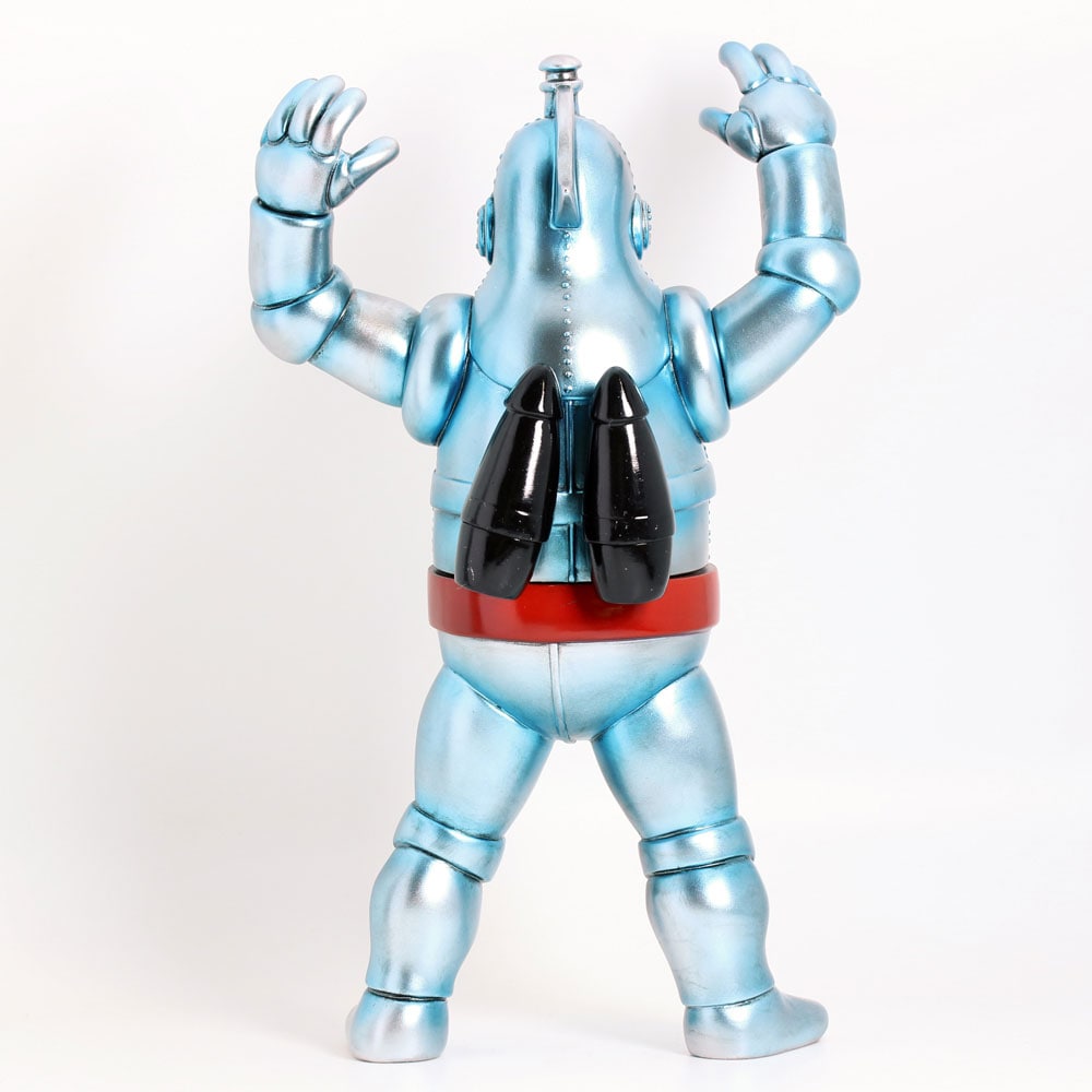 ソフビ】【シカルナ工房】ロボット鉄人28号／ブルーシルバー