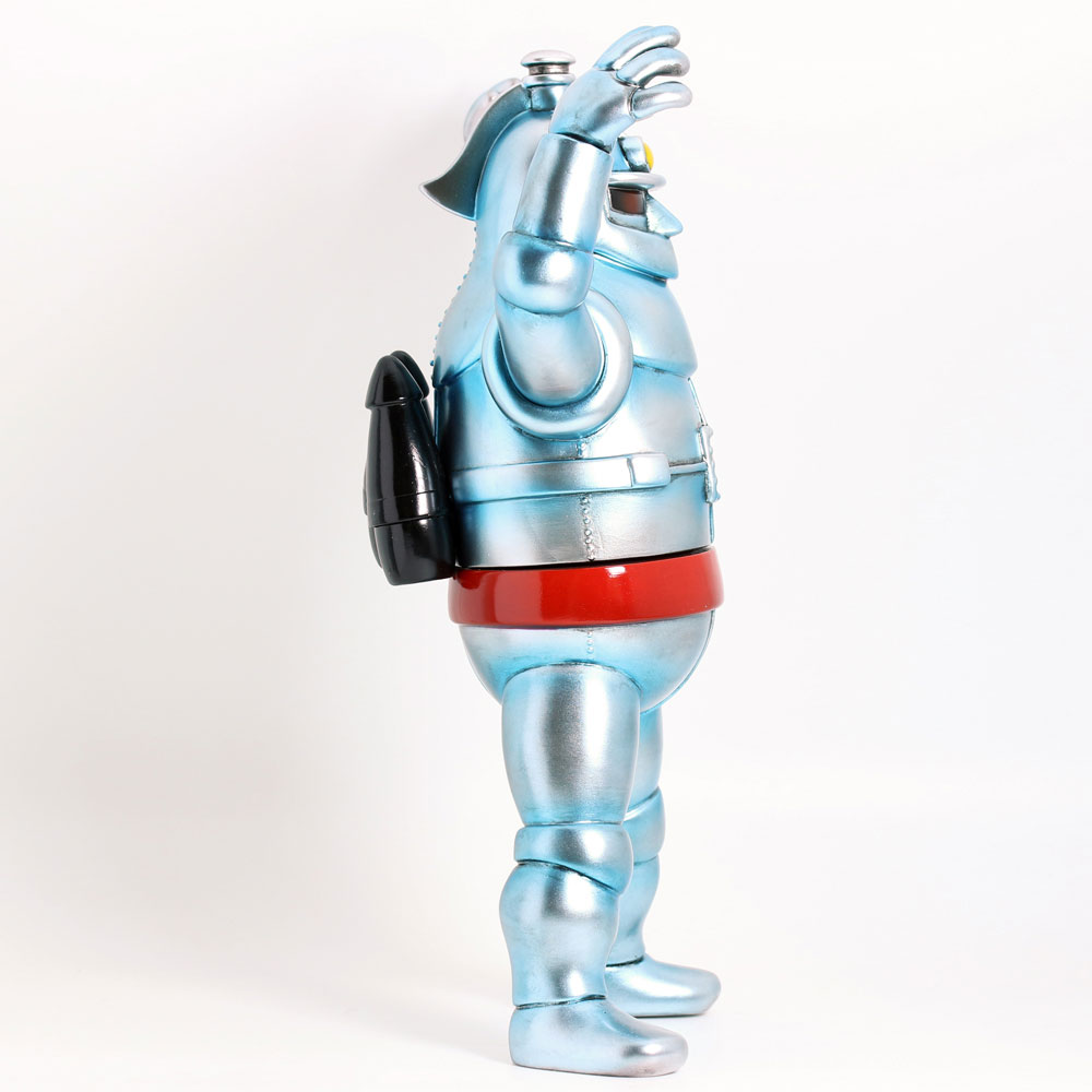 ソフビ】【シカルナ工房】ロボット鉄人28号／ブルーシルバー