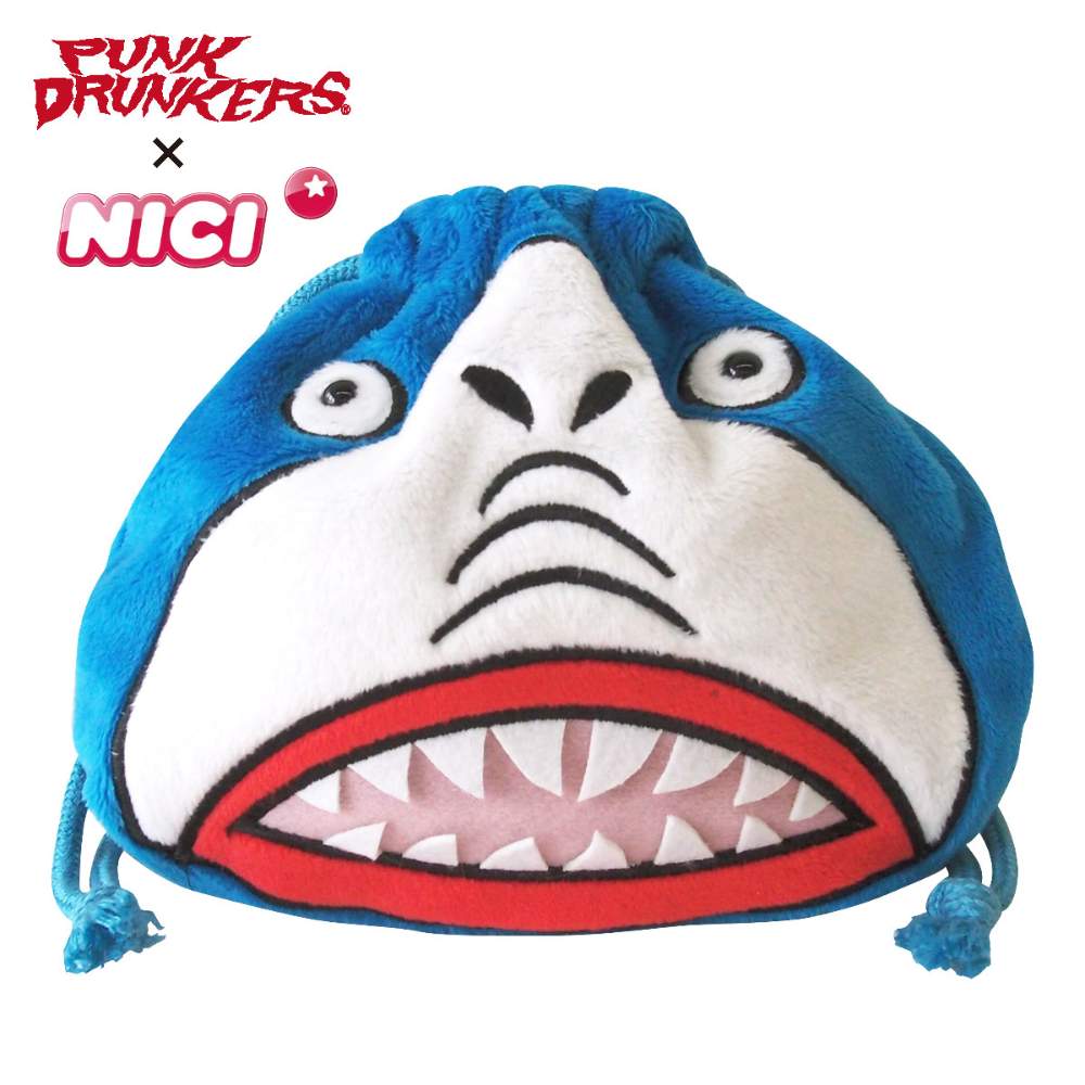 PUNK DRUNKERS/ PDSxNICI フィギュアフェイスポーチ 鮫人/巾着ポーチ