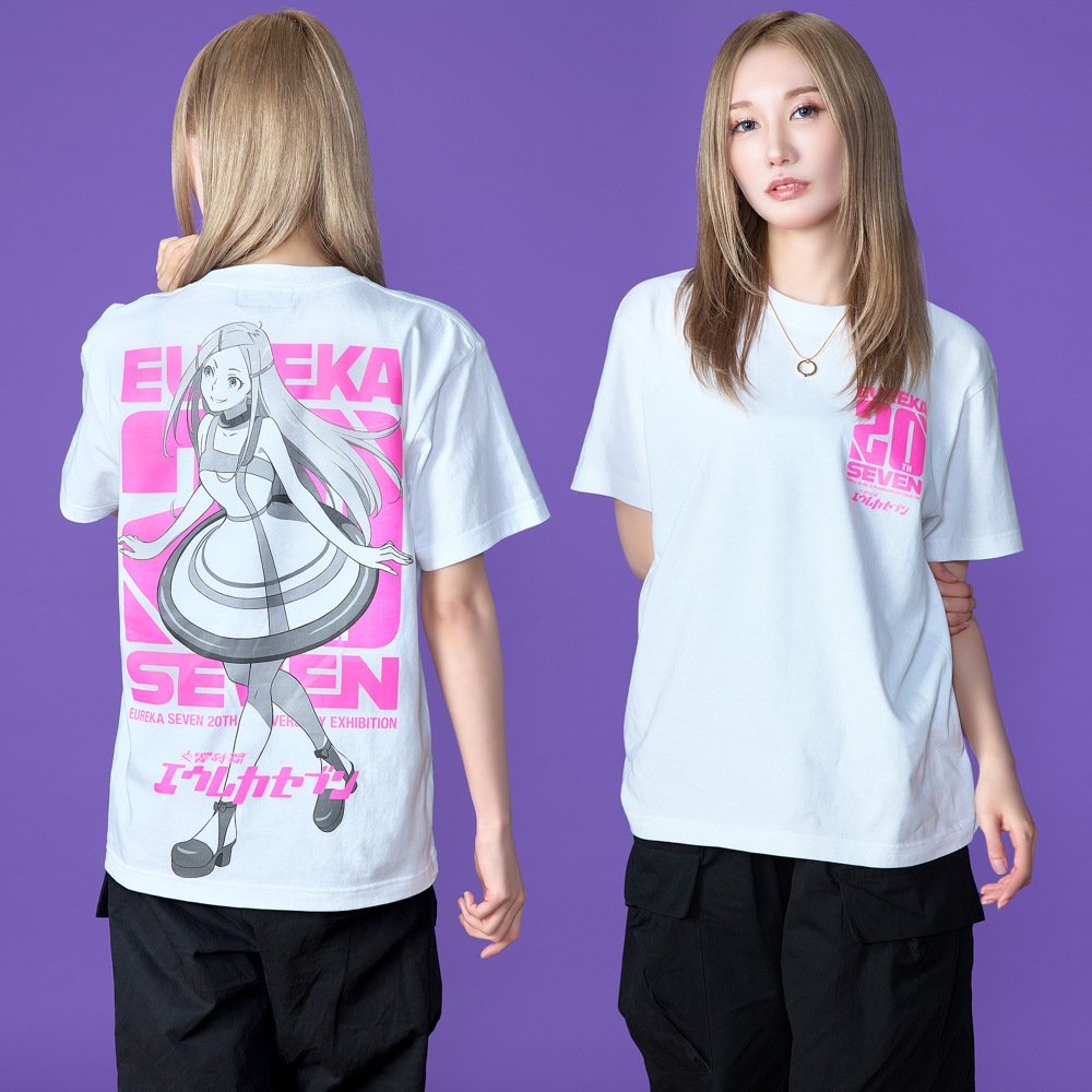 エウレカセブン/20周年記念展 アネモネ Tシャツ/ホワイト｜墓場の画廊