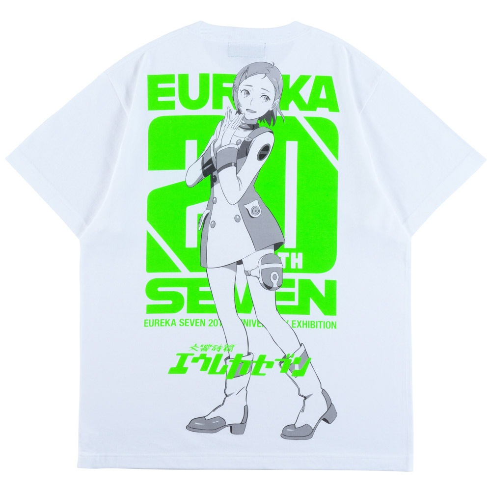 エウレカセブン20周年記念展　エウレカ　XLサイズ エウレカセブン/20周年記念展 エウレカ Tシャツ/ホワイト｜墓場の画廊