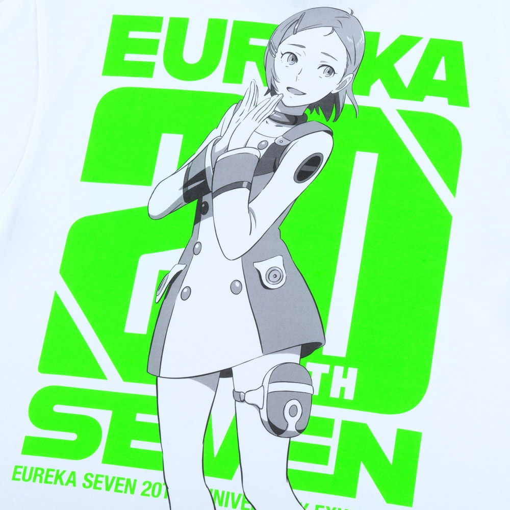 エウレカセブン20周年記念展　エウレカ　XLサイズ エウレカセブン/20周年記念展 エウレカ Tシャツ/ホワイト｜墓場の画廊