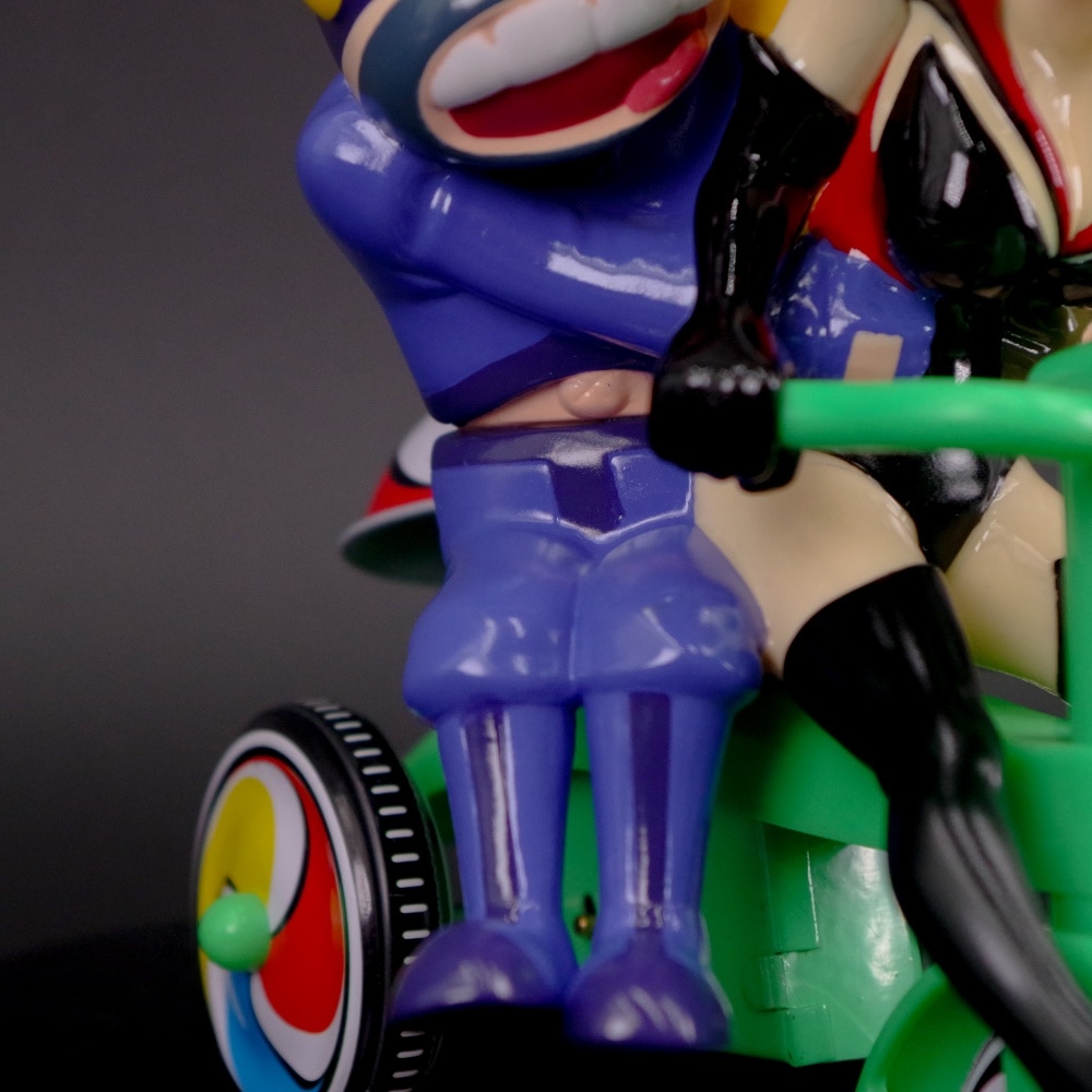 Kaiju One ヤッターマン ドロンボー 一味 三輪車 ソフビ ☠️ドロンボー一味三輪車☠️ 墓場の画廊に、香港のソフビ