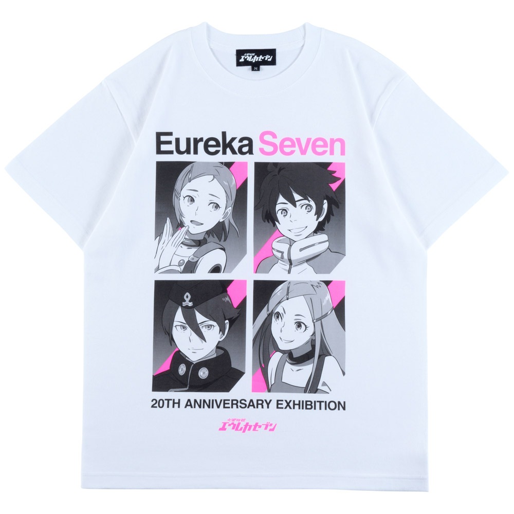 エウレカセブン/20周年記念展 Tシャツ/ホワイト｜墓場の画廊ONLINE STORE