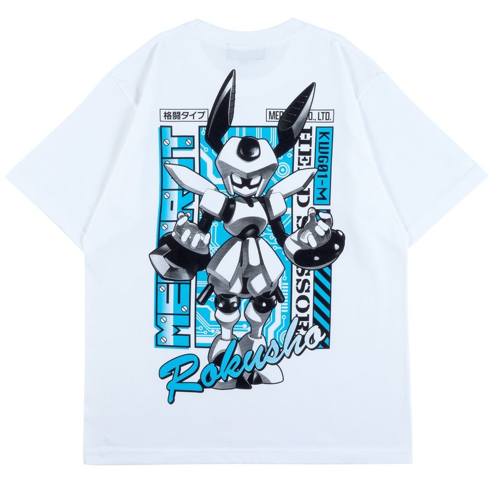 メダロット/ロクショウ Tシャツ/ホワイト｜墓場の画廊ONLINE STORE