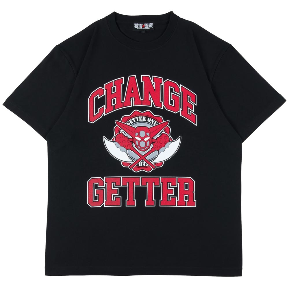 ゲッターロボ/ゲッター1 カレッジ Tシャツ/ブラック｜墓場の画廊ONLINE